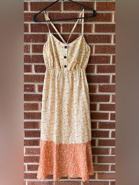 Patagonia Women's Lost Wildflower Cottagecore Button Detail Dress Size X-Small